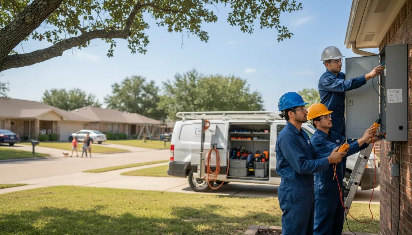 Certified electrician providing emergency electrical services in Ojibwa, WI